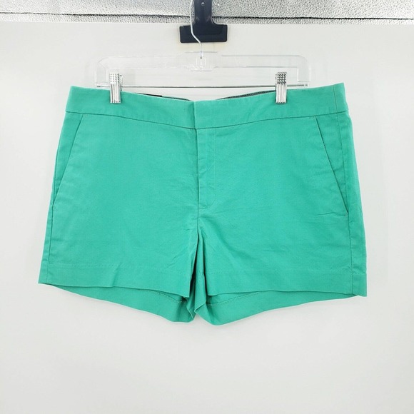 Banana republic turquoise hampton chino Shorts womens 14 pockets 4" inseam - Picture 10 of 10